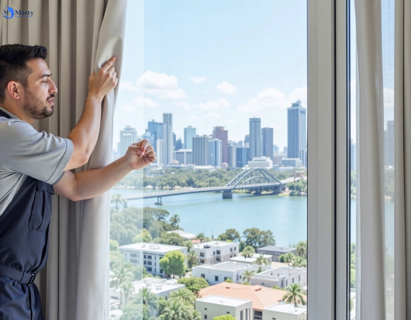 Professional curtain steam cleaning service broadmeadows-vic QLD by Matty Curtain Cleaning